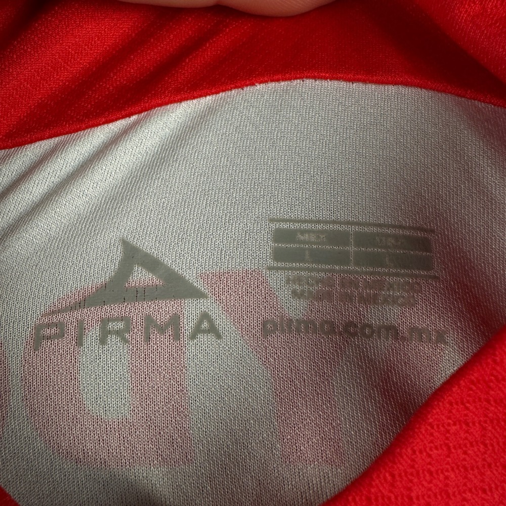 Pirma Club Necaxa Home Jersey Red White Liga MX Soccer Shirt Men L #18 Gutiérrez - Picture 3 of 11